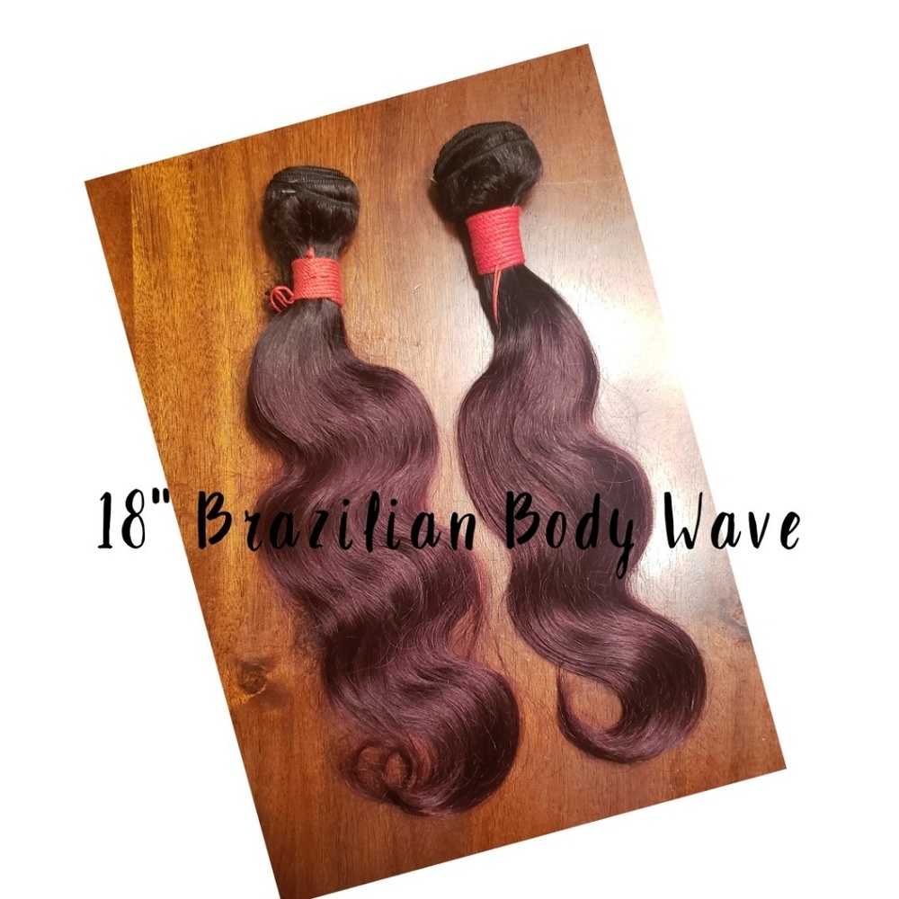 2 18" Brazilian Body wave Bundles